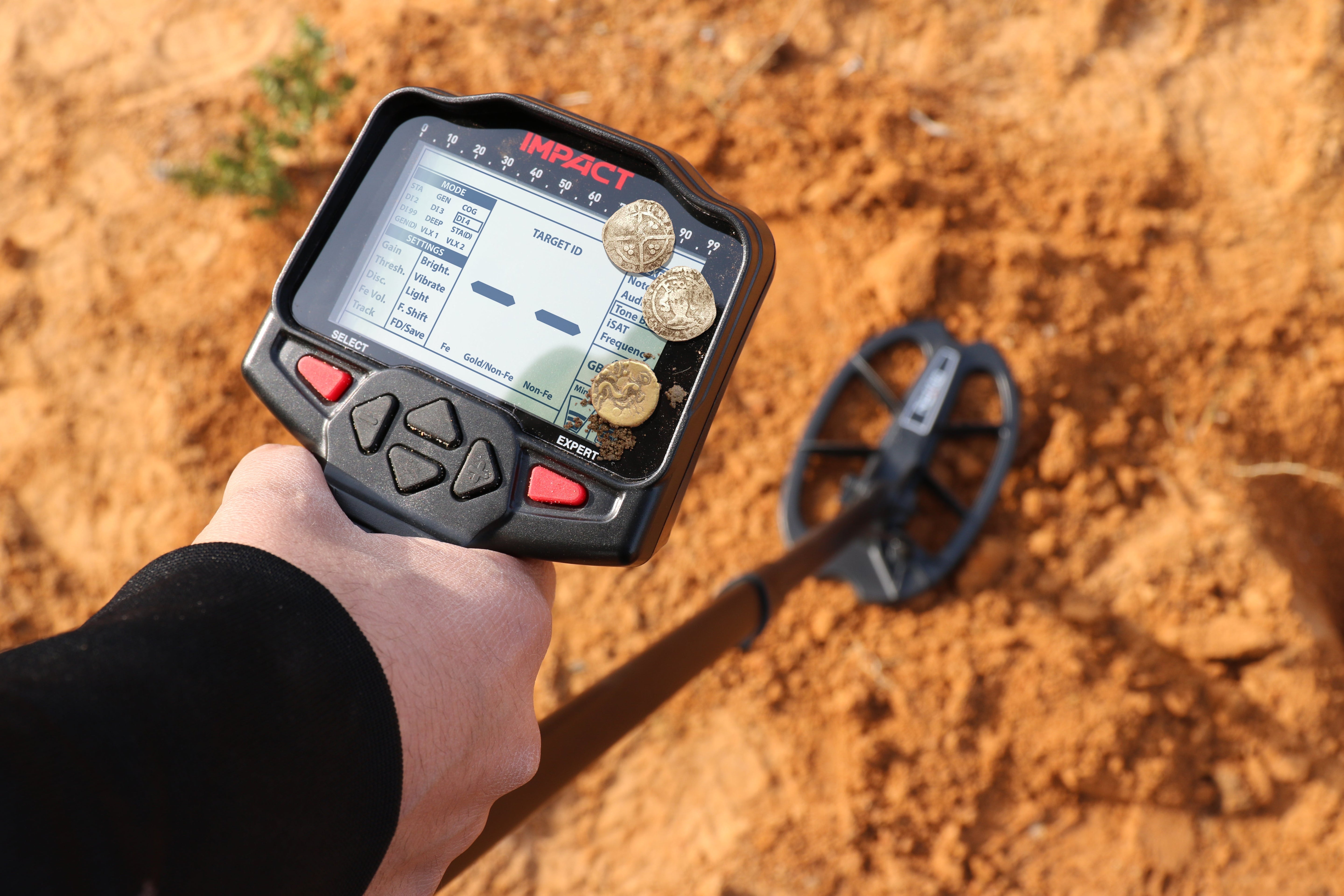 Nokta Impact Pro Pack Metal Detector with Waterproof 11x7" DD Coil