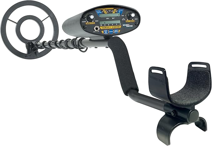 Bounty Hunter Quick Draw II Metal Detector - 3-Tone Audio, 9-Segment Target ID, Digital Coin Depth Indicator