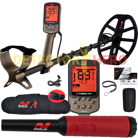 Minelab X-Terra Elite Multi-Frequency Waterproof Metal Detector with Travel/Carry Bag & Discounted Pro Find 40 Pinpointer