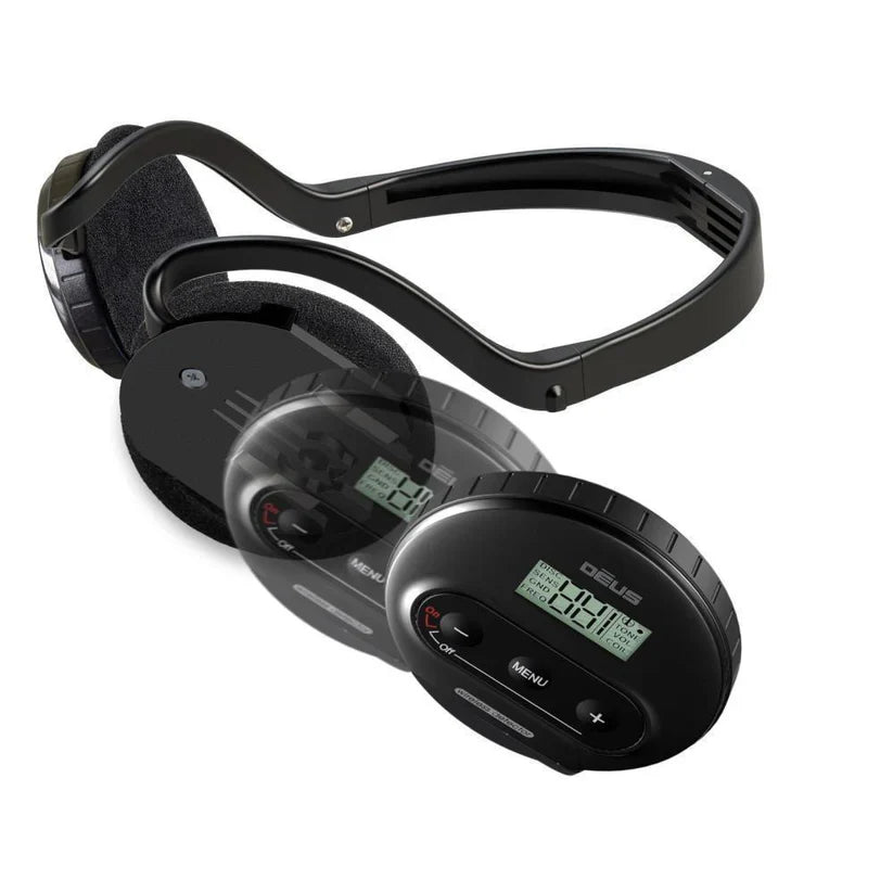DEUS Lite Metal Detector – X35 28cm (11") Coil, S-Telescopic Lite Stem & WS4 Headphones