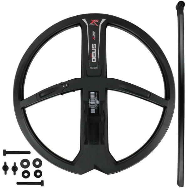 XP 11" Waterproof 35-Frequency Search Coil with Coil Cover & Lower Stem  For DEUS & ORX Metal Detectors