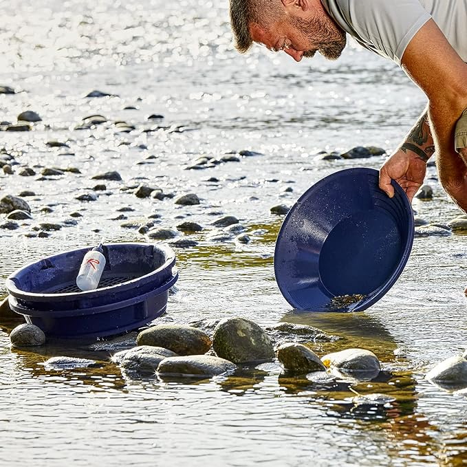XP Premium Gold Panning Kit – Includes 11" & 15" Gold Pans, 2 Classifiers & Full Prospecting Accessory Set