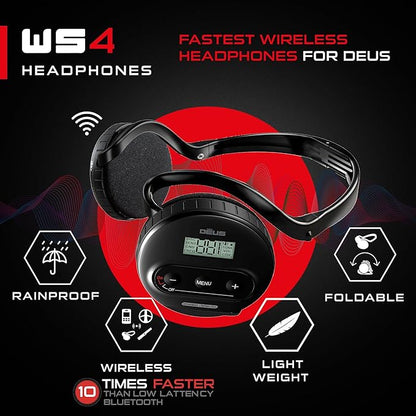 XP WS4 Wireless Headphones for XP DEUS Metal Detector