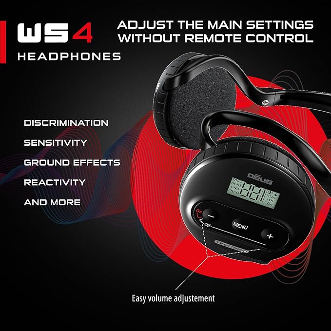 XP WS4 Wireless Headphones for XP DEUS Metal Detector