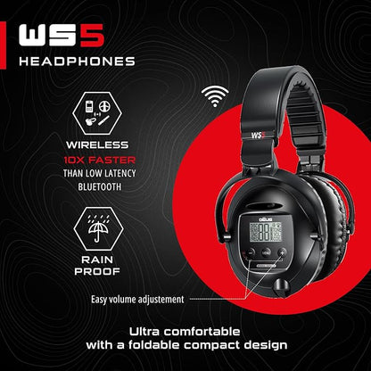 XP WS5 Complete Backphone Replacement for Deus Metal Detector – Wireless and Comfortable