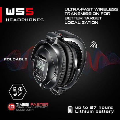 XP WS5 Complete Backphone Replacement for Deus Metal Detector – Wireless and Comfortable