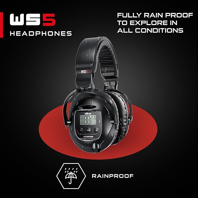 XP WS5 Complete Backphone Replacement for Deus Metal Detector – Wireless and Comfortable