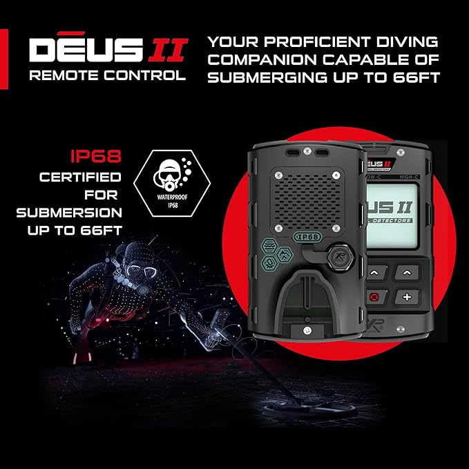 XP Waterproof Remote Control LCD Display Unit for DEUS II Metal Detector
