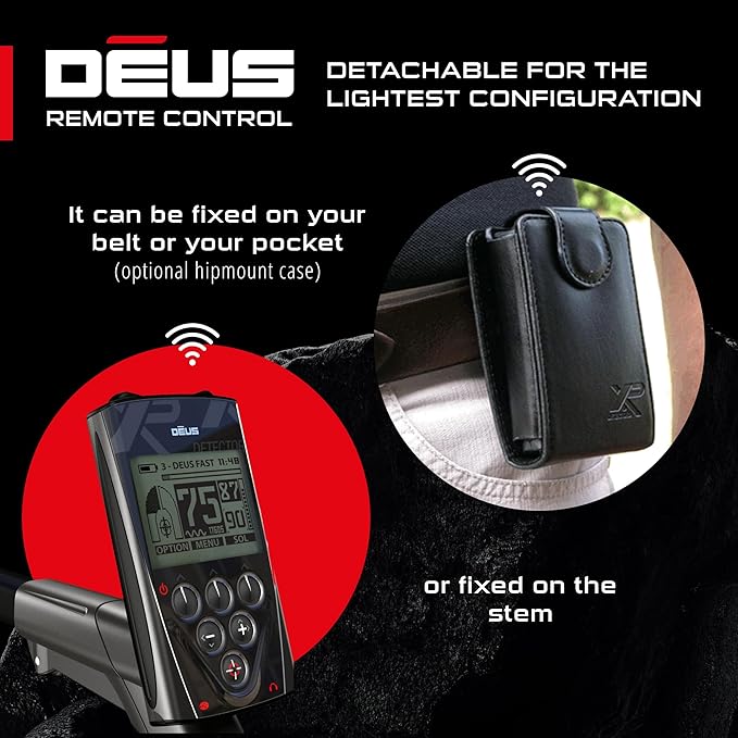 XP Wireless Remote Control with Backlit LCD Display and Speaker for DEUS Metal Detector