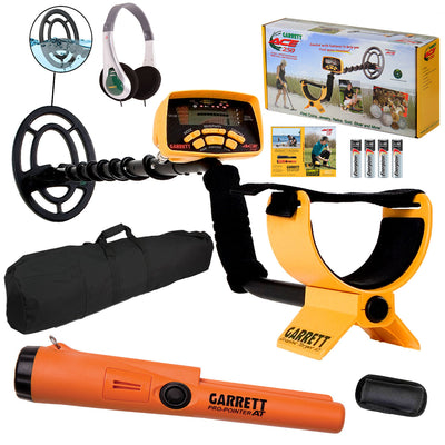 Garrett ACE 250 Metal Detector with Headphones, Carry Bag & Pro-Pointer AT Pinpointer