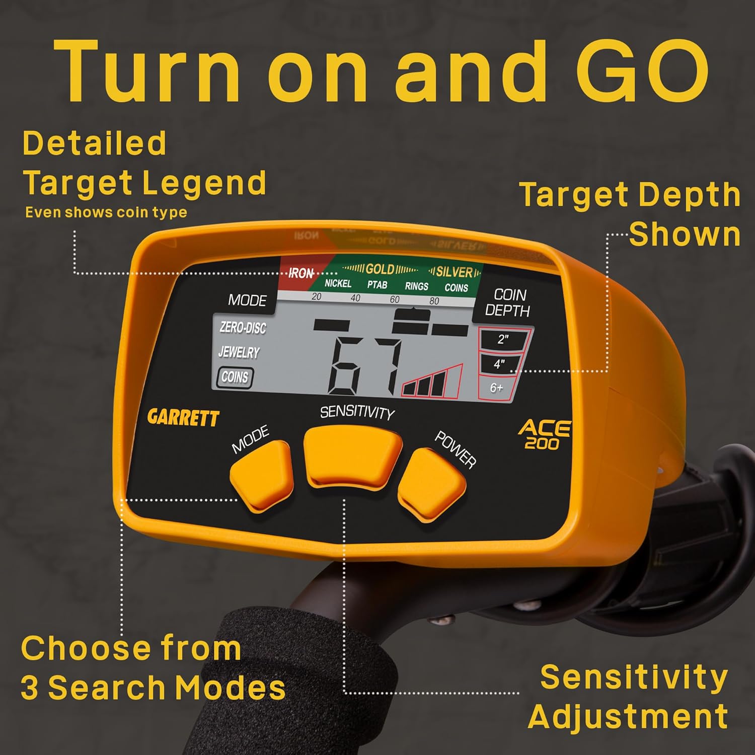 Garrett ACE 200 Metal Detector