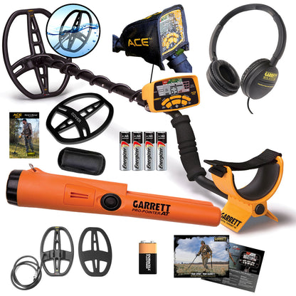 Garrett ACE 400 Metal Detector with 2 Coils, Pro-Pointer AT Waterproof Pinpointer