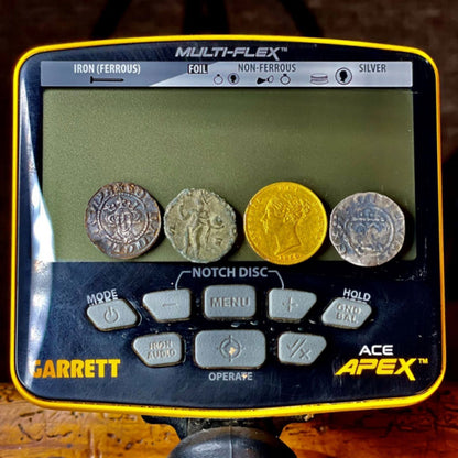 Garrett ACE APEX VIPER Multi-Frequency Metal Detector - Z-Lynk Wireless Headphones, Pro-Pointer AT Z-Lynk, Coil Cover