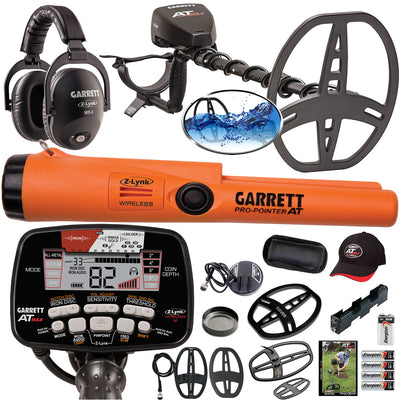Garrett AT MAX Metal Detector with 4 Coils & Pro-Pointer AT Z-Lynk Pinpointer