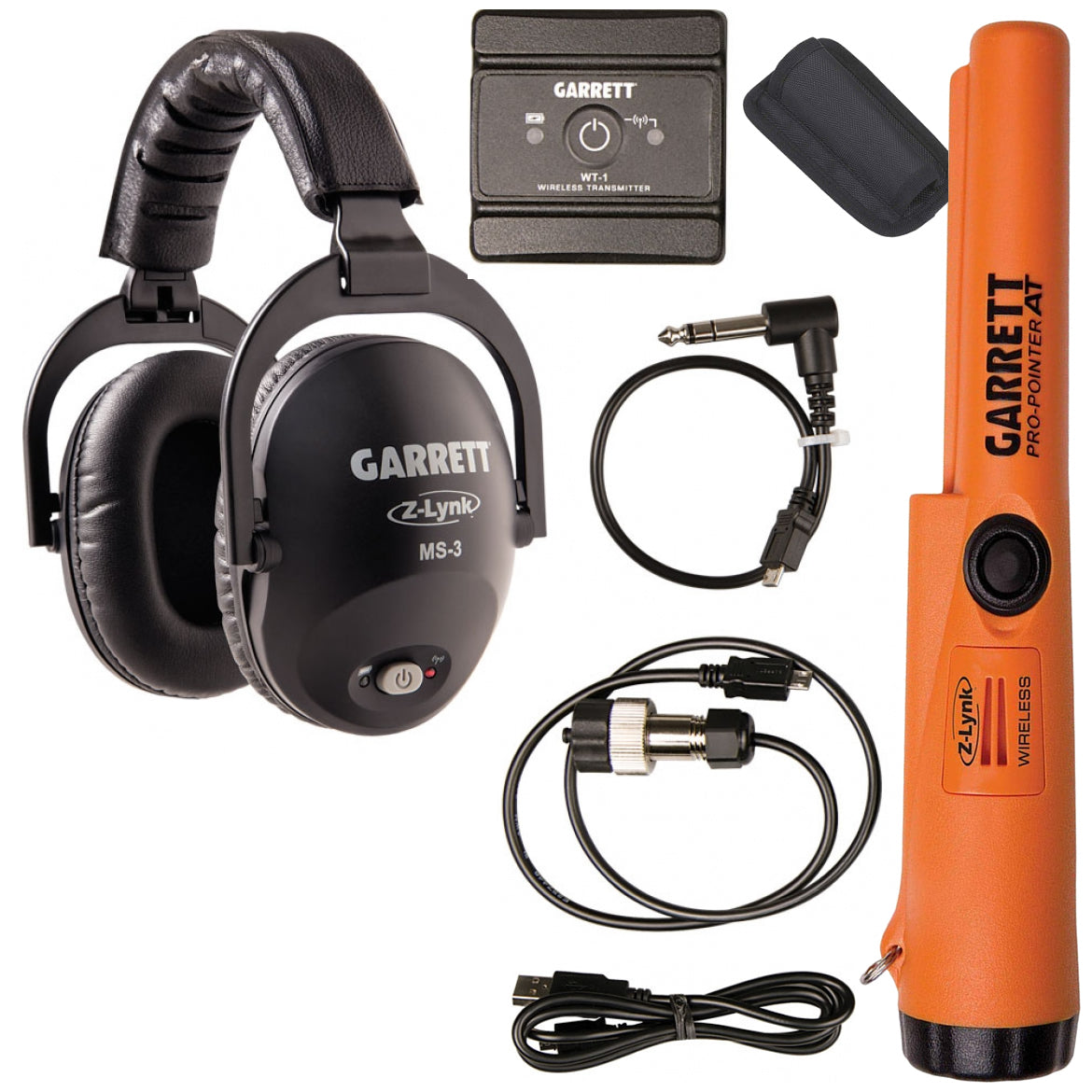 Garrett Z-Lynk Wireless Kit: MS-3 Headphones & Pro-Pointer AT for AT PRO, ACE 400, ACE 300