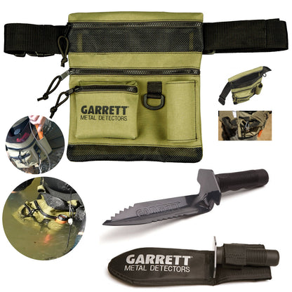 Garrett All Terrain Dig Pouch with Edge Digger – Metal Detecting Combo Kit