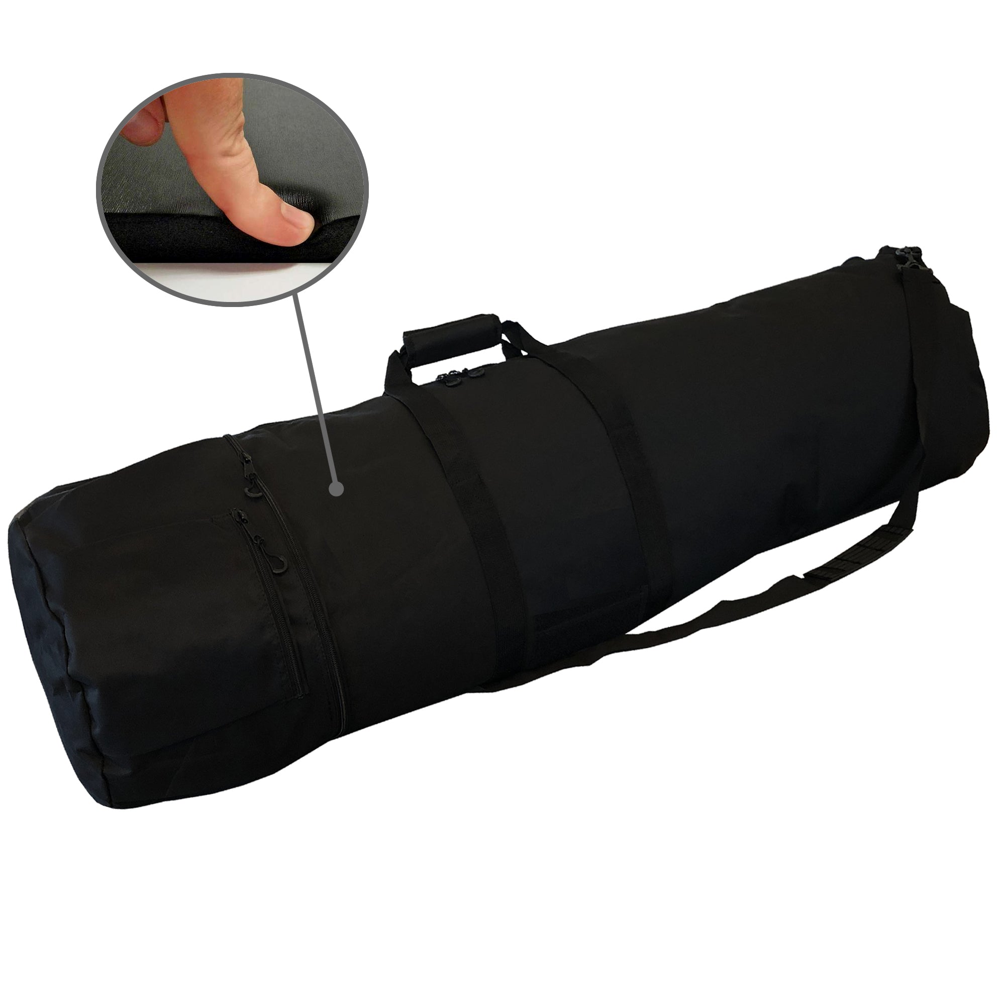 DragonXT 53" XL Padded Metal Detector Carry Bag – Black Travel Case