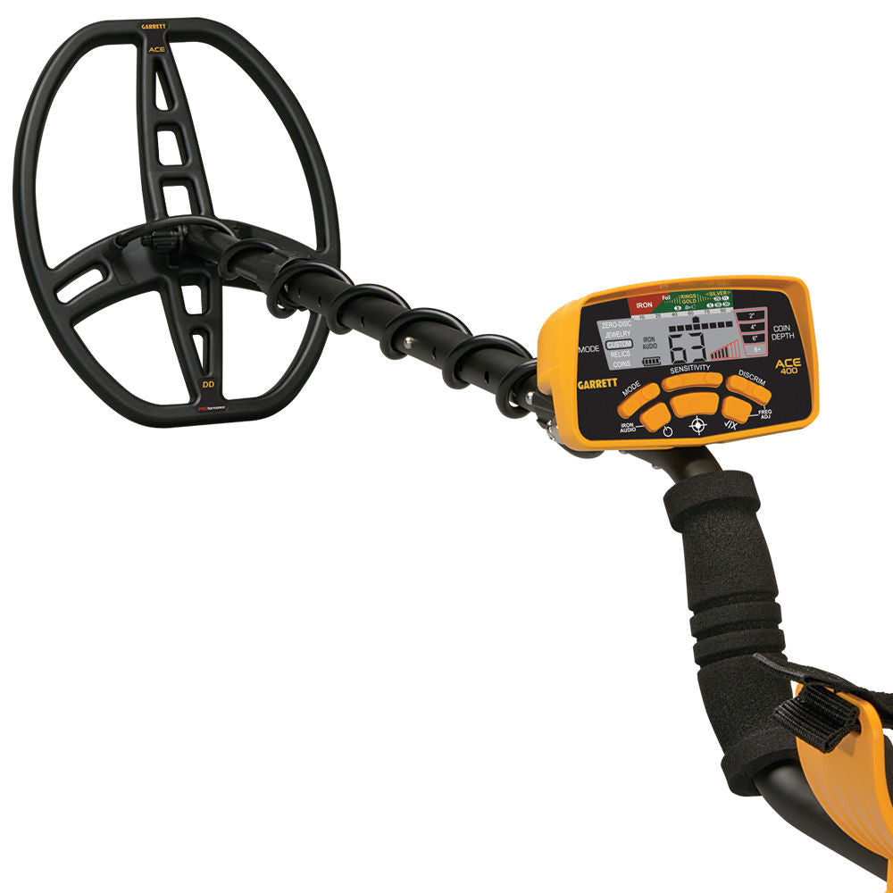 Garrett ACE 400 Complete Metal Detector Package – With Audio Headphones & Field Accessories