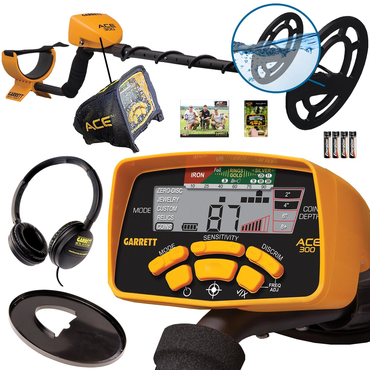 Garrett ACE 300 Metal Detector with Headphones