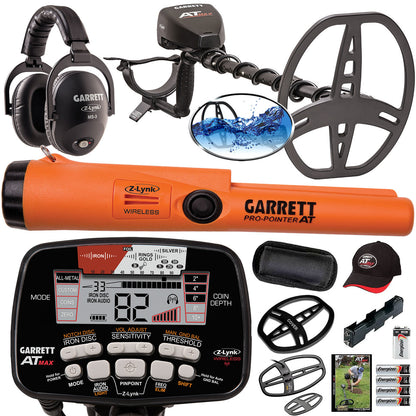 Garrett AT MAX with 2 Coils & Pro-Pointer AT Z-Lynk Pinpointer