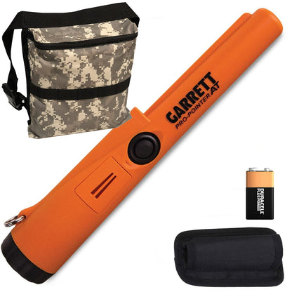 Garrett ProPointer AT with Camo Digger's Pouch for Metal Detecting