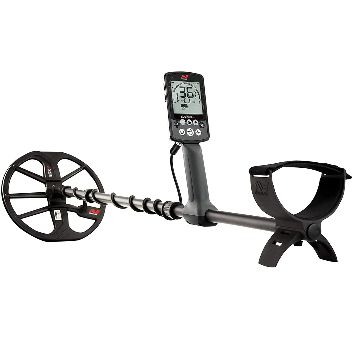 Minelab Equinox 800 Waterproof Multi-Frequency Metal Detector with 11" DD Coil, Gold Mode, Pro-Find 35 Pinpointer & Carry Bag