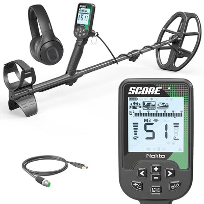 Nokta Score Waterproof Metal Detector – Multi-Frequency with With Wireless Headphones and Free Accessories