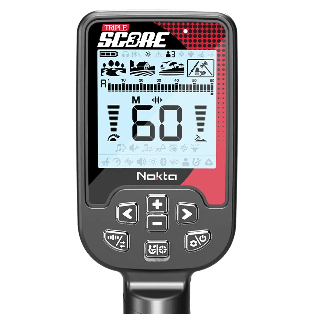 Nokta Score 3 Triple Score Waterproof Multi-Frequency Metal Detector Pro Pack with 2 Coils & Free Accessories