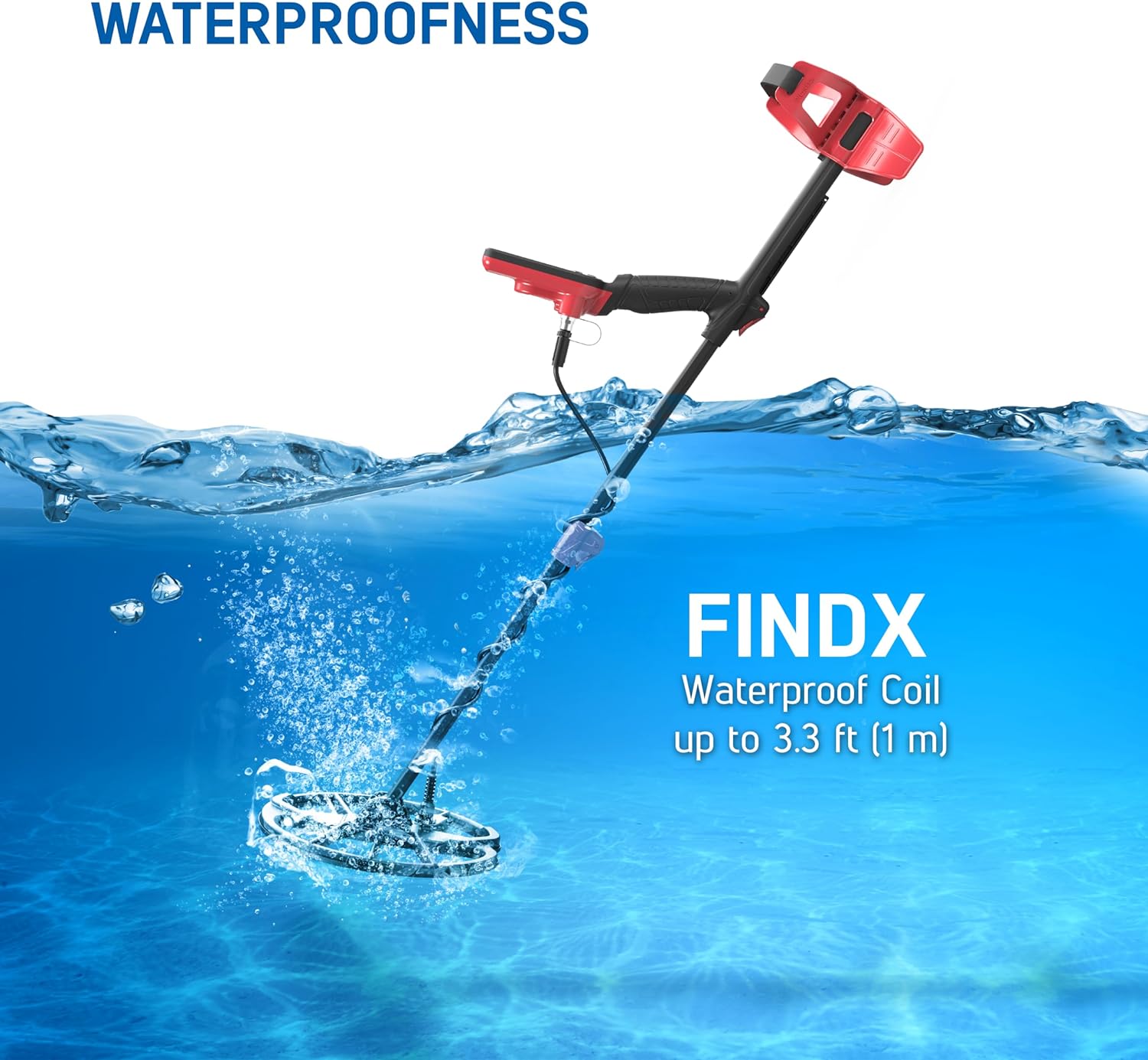 Nokta FindX Metal Detector with Rechargeable Battery, Bag, Digger & Headphones