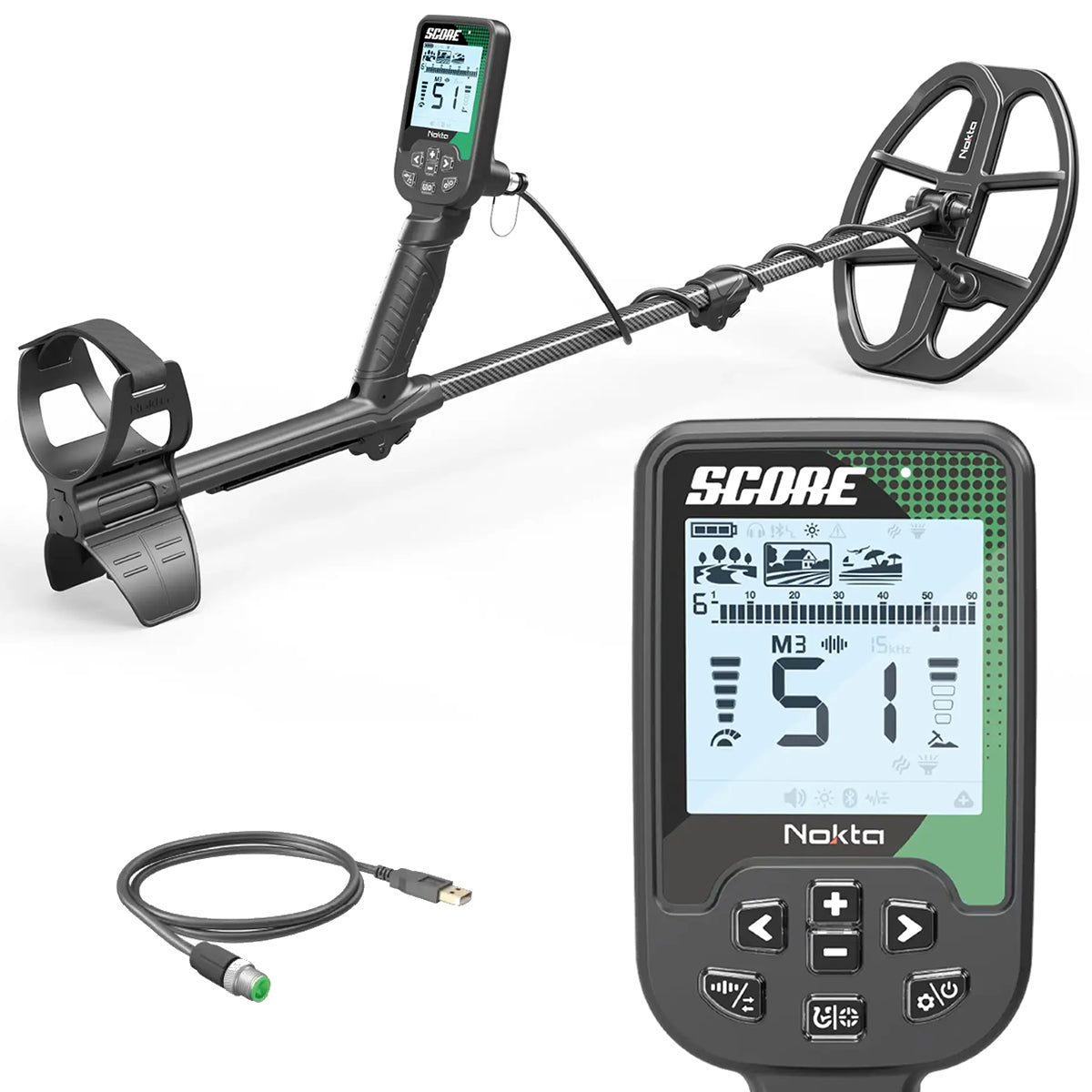 Nokta Score Waterproof Multi-Frequency Metal Detector