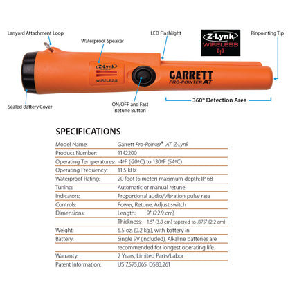 Garrett AT Pro-Pointer Z-Lynk Wireless Edition