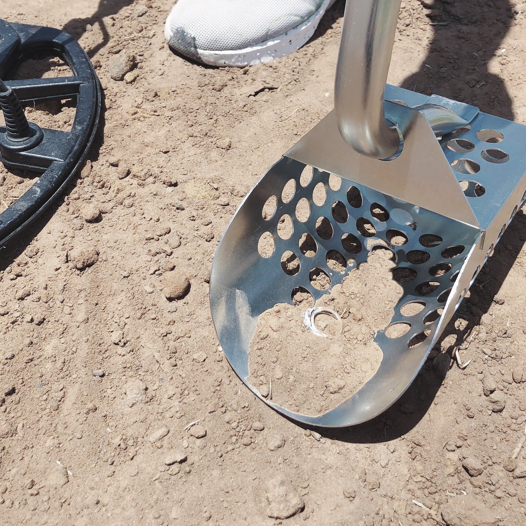 24" Knee High Sand Scoop with Handle – Perfect for Beach and Shoreline Searching