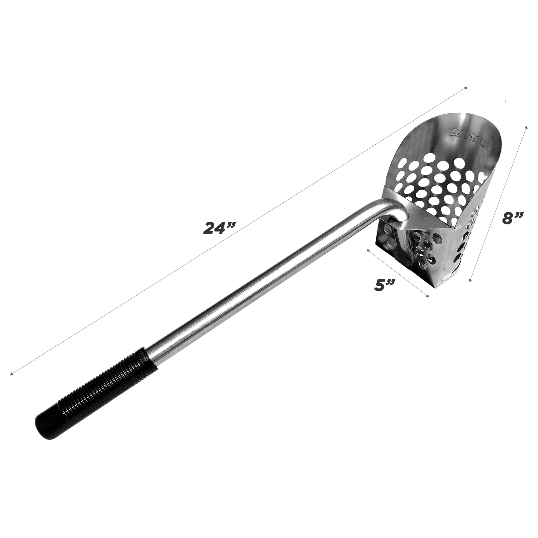 24" Knee High Sand Scoop with Handle – Perfect for Beach and Shoreline Searching
