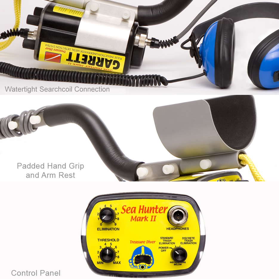 Garrett Sea Hunter Mark II Underwater Metal Detector – Deep Water, Pulse Induction, All-Terrain Detection