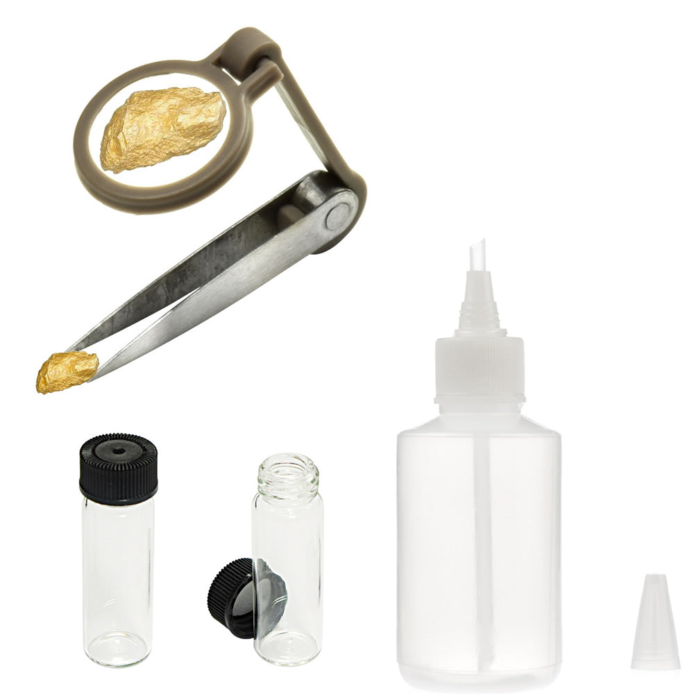8-Piece Gold Panning Starter Kit – Includes Backpack, Classifier, Tools & Gold Pans