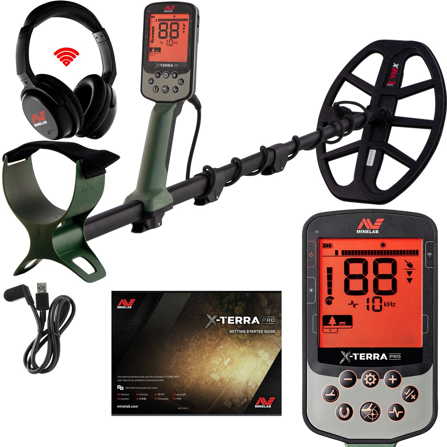 Minelab X-Terra Pro Waterproof Metal Detector with ML-85 Wireless Headphones