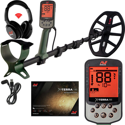 Minelab X-Terra Pro Waterproof Metal Detector with ML-85 Wireless Headphones