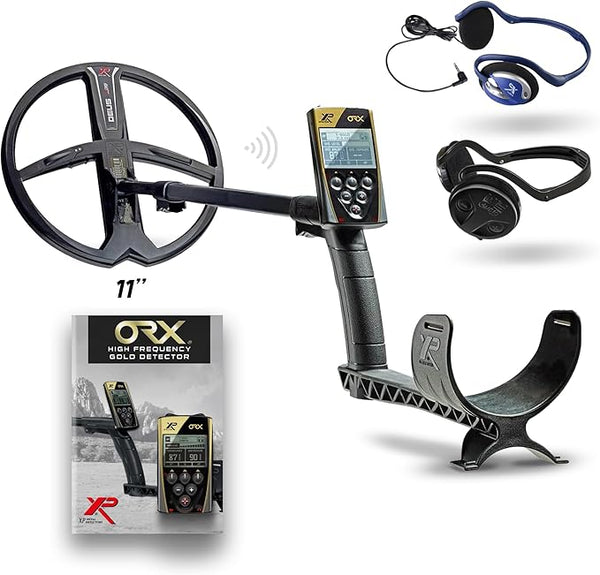 XP ORX Metal Detector with 11" Coil, S-Telescopic Stem, Remote & WSAUDIO Headphones