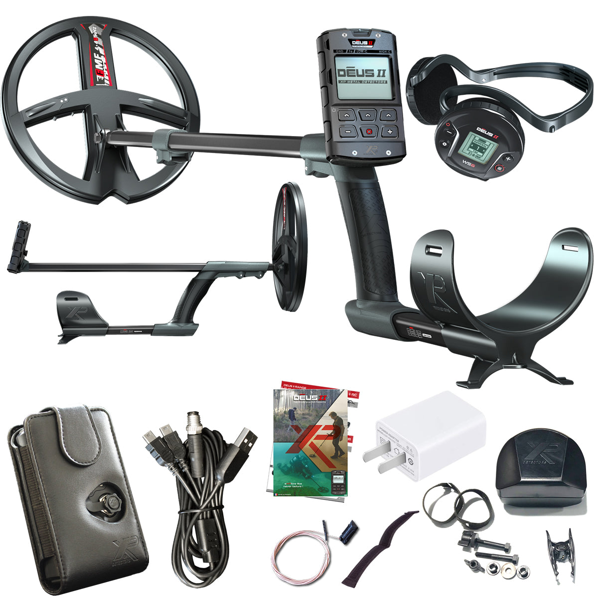 XP Deus II FMF Metal Detector with 9" Coil – Multi-Frequency Waterproof Detector